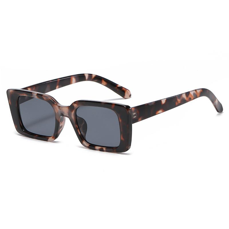 Sun Protection Square Sunglasses With Uv400 For Fashionable Outdoor Travel