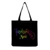 Sac Cabas Vintage en Lin pour Femme - Grande Capacité Sac à Bandoulière Imprimé Piano pour Usage Quotidien & Courses KTB