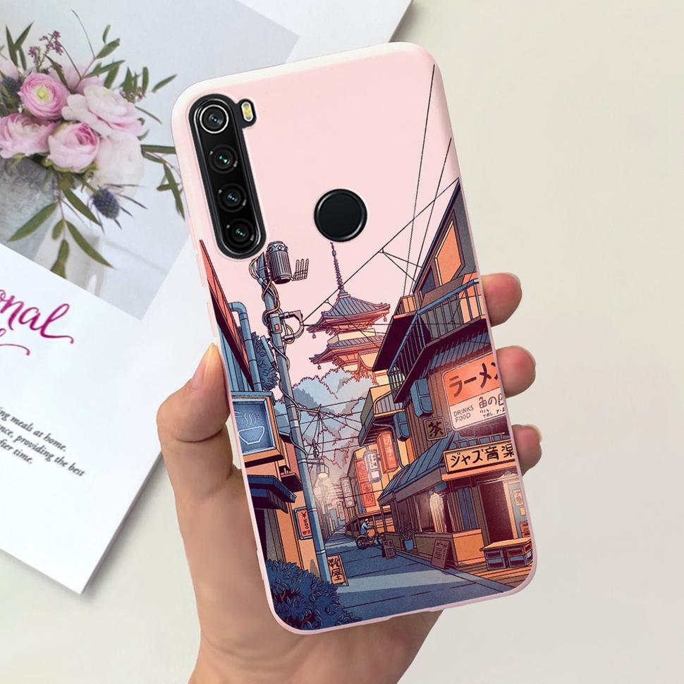 For Xiaomi Redmi Note 8T Case Candy Painted Cover For Xiaomi Redmi Note8T M1908C3XG Silicone Soft TPU Fundas Case Bumper 6.3"