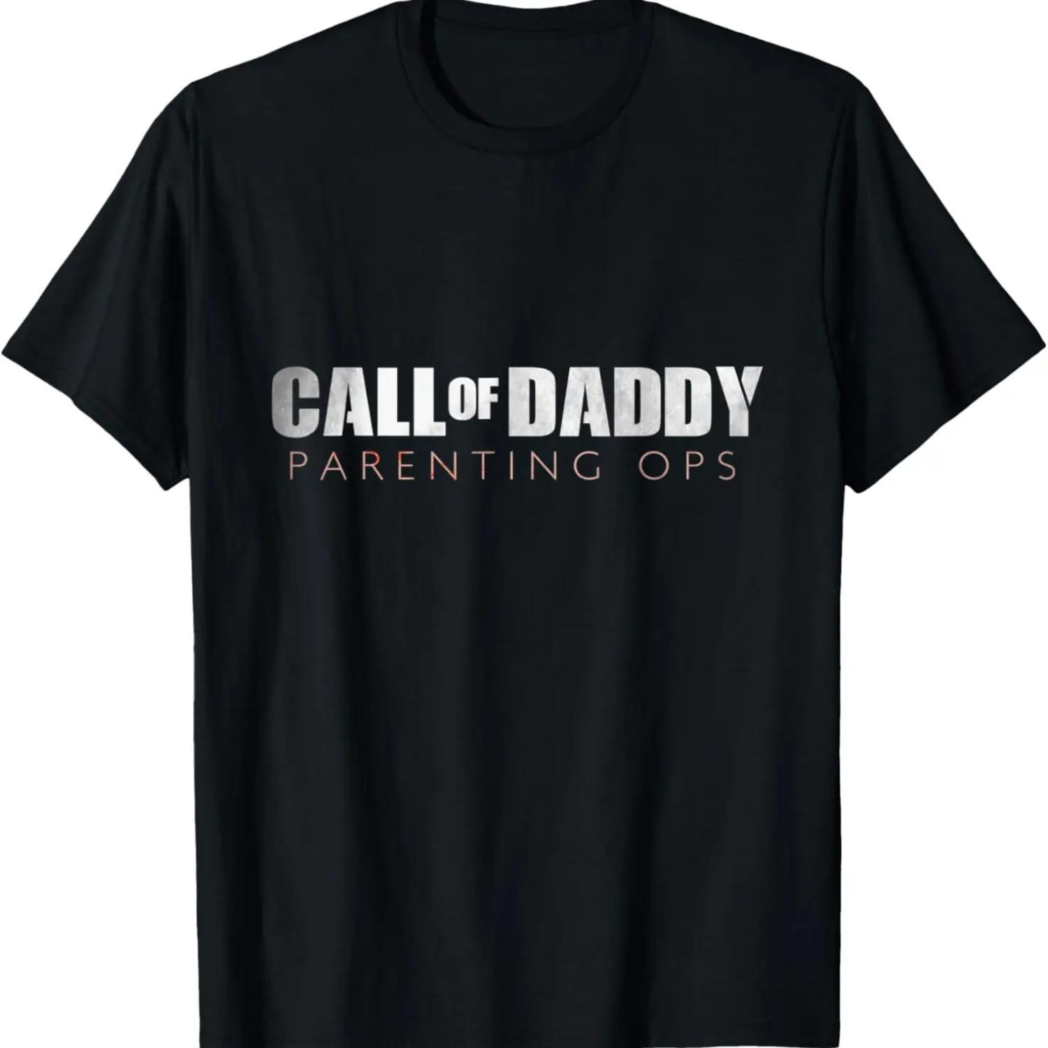 

Funny Dad T-shirt Call of daddy Parenting Ops Gift XXXXXL чорний