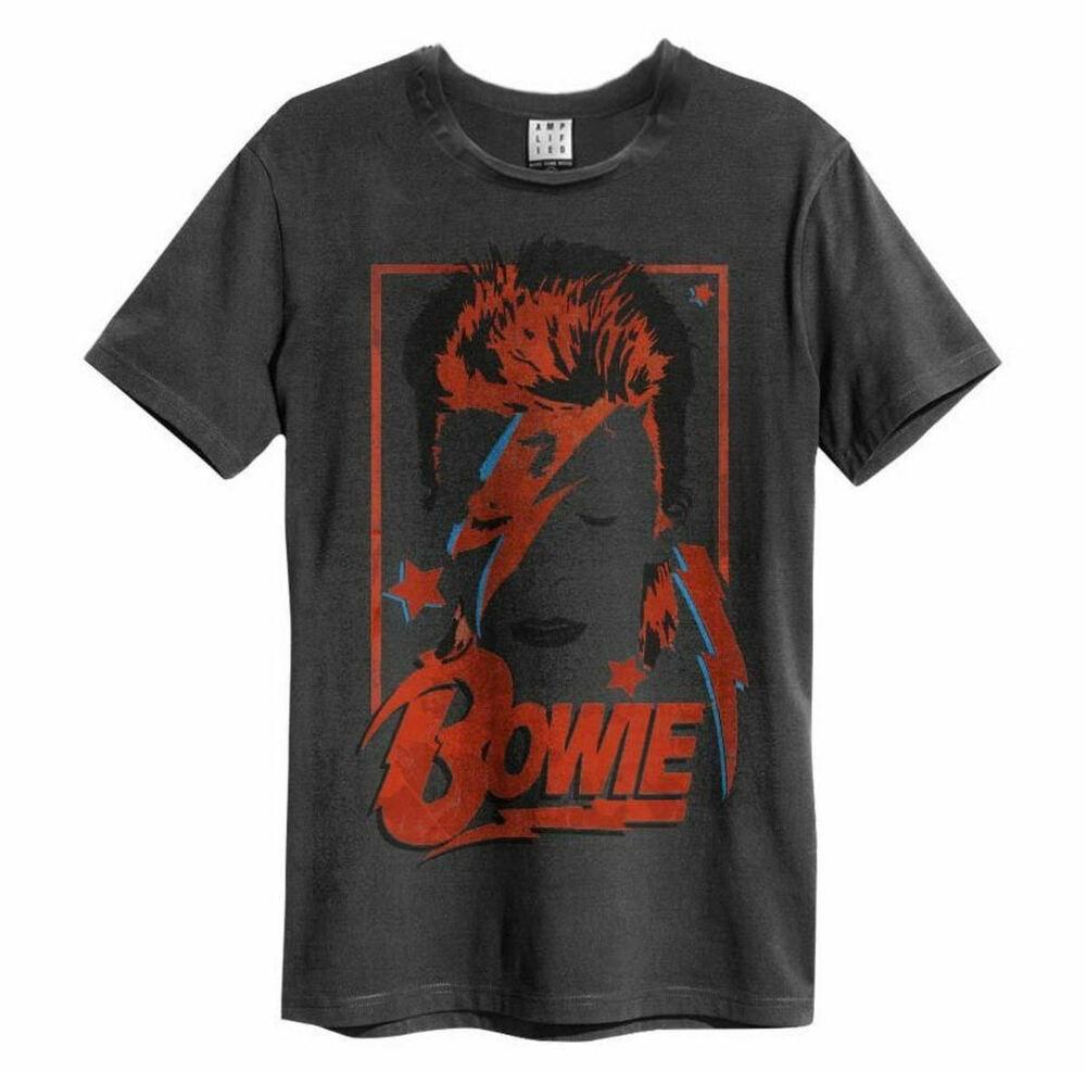 

Угольная футболка унисекс с изображением Дэвида Боуи Aladdin Sane Sane