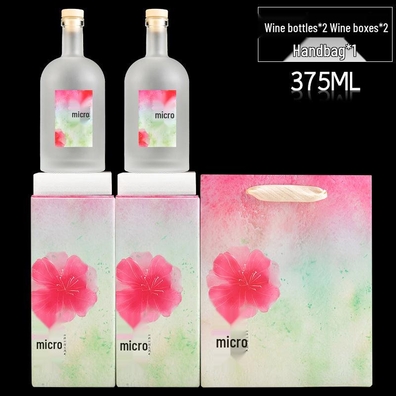 Transparent Frosted Empty Bottles for Vodka, Wine, Baijiu, and Homemade Fruit Liquor