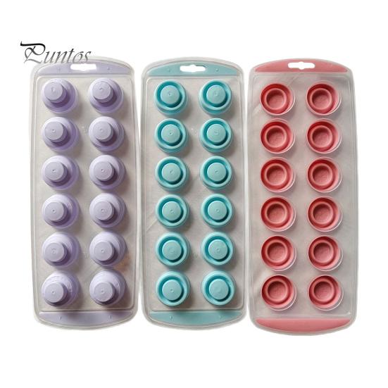 

Круглый лоток для кубиков льда из 3 предметов с нескользящими ручками, гибким силиконовым дном, без бисфенола А, 12-гнездная, легкосъемная форма для кубиков льда, безопасная для заморозки, льдогенератор 3pcs