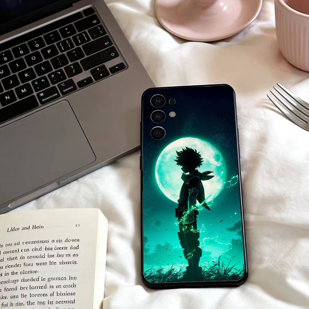B-Boku no Hero A-Academia Phone Case For Samsung S25,24,23,22,30,21,10,9,Ultra,Plus,Lite,FE,4,5 G Soft Black Case
