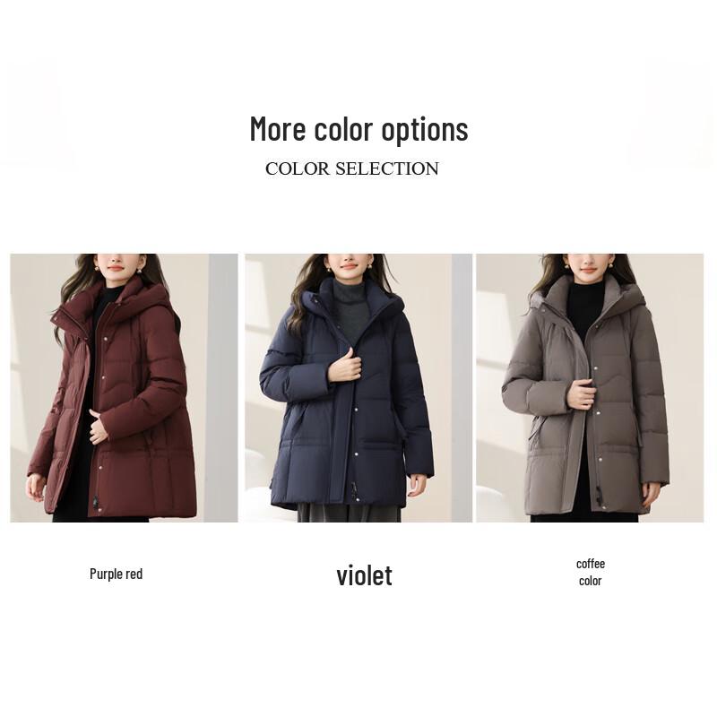 Yalu RS Women's Winter Stand-Collar Hooded Down Jacket