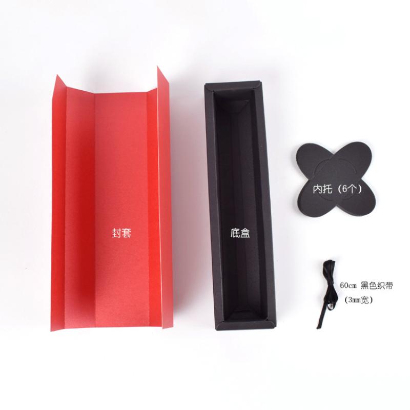 5Pcs Long Box Chocolate High End Paper Box Version Single Grid Long Strip Wedding Candy Box Jewelry Packaging