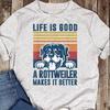 Rottweiler Geschenke für Männer Frauen Rottweiler Mama Papa Rottweiler T-Shirt - Geschenk für Hundeliebhaber - Lustiger Hund - Rottweiler Liebhaber - Muttertag