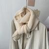 Korea Dongdaemun Spring New Solid Color Wrinkled Scarf Thin Women's Autumn and Winter Travel Decorative Shawl