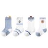 4 Pairs Baby Ultra Thin Mesh Mid Socks Cute Cartoon Animal Embroidery A-Class Soft Elastic Toddler Socks for 0-5 Years Old