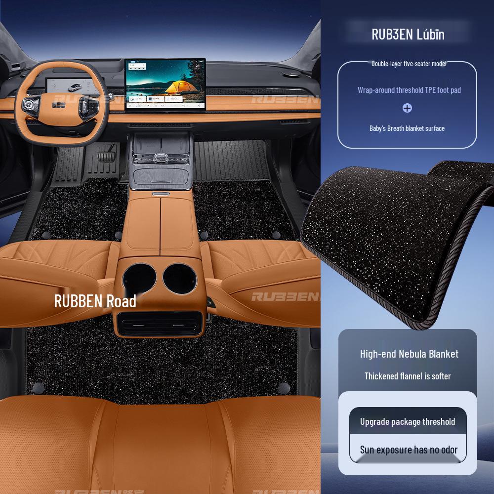 Lu Bin TPE Floor Mats: Full Coverage for Galaxy E5/Xingyuan/Xingjian 7/Xingyao 8