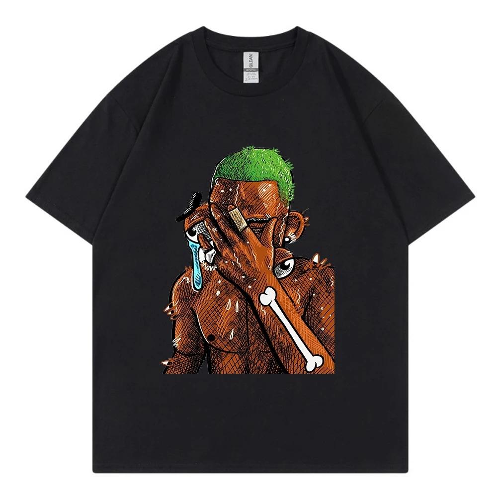 American Street Retro Rap T-shirt Hip-hop Style Men's T-shirt Summer Fashion New Retro Fashion Men's and Women's Streetwear Tops