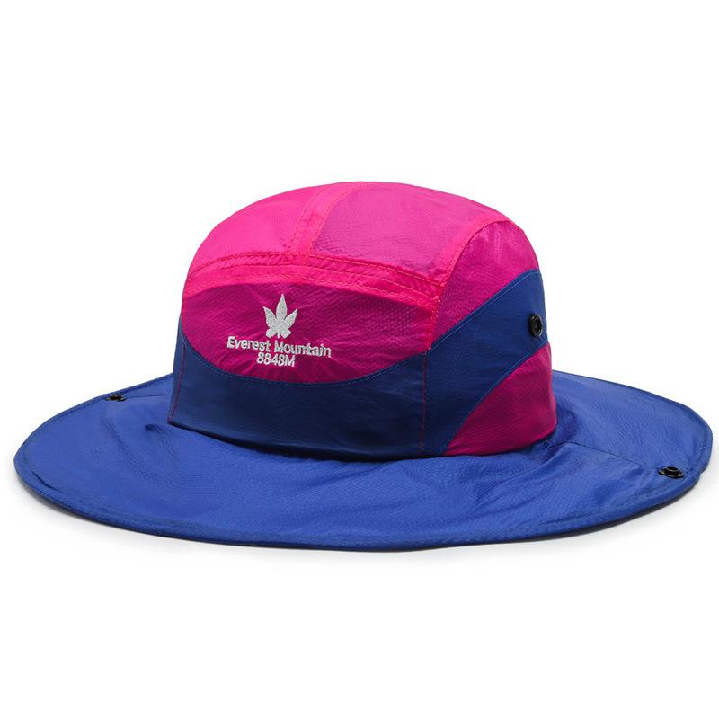 Hat Men Spring and Summer Travel Sunscreen Bucket Hat Trendy Women Outdoor Leisure Fishing Button Sun Hat Fashion Bucket Hat
