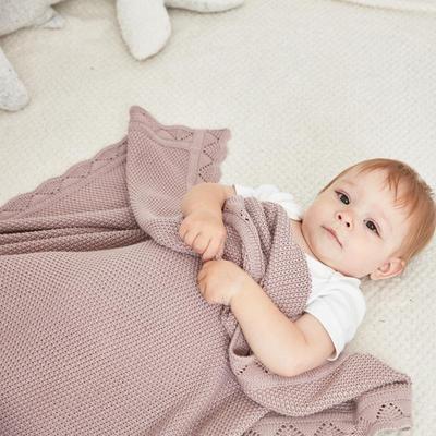 Nordisches Baby Baumwollstrickgarn Wickeltuch und Kinderwagen-Decke