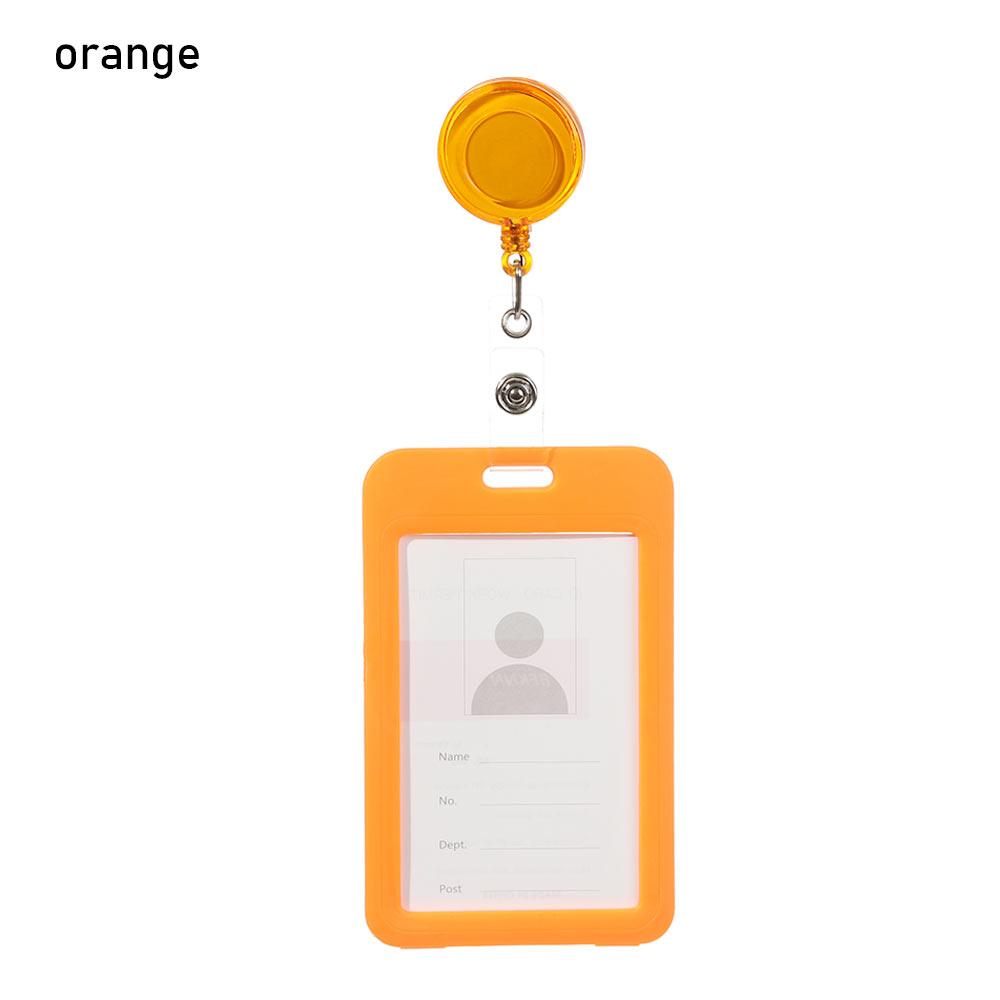 New Nurse Doctor Retractable Badge Reel with Horizontal Style Aluminum ID Business Card Work Card Badge Holder Office Supplies