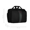Wenger Legacy 600655, 17 Inch Laptop Case, with iPad/Tablet/eReader Pocket, 19 Litre, Business, School, Travel, Padded Laptop Compartment Black/Grey