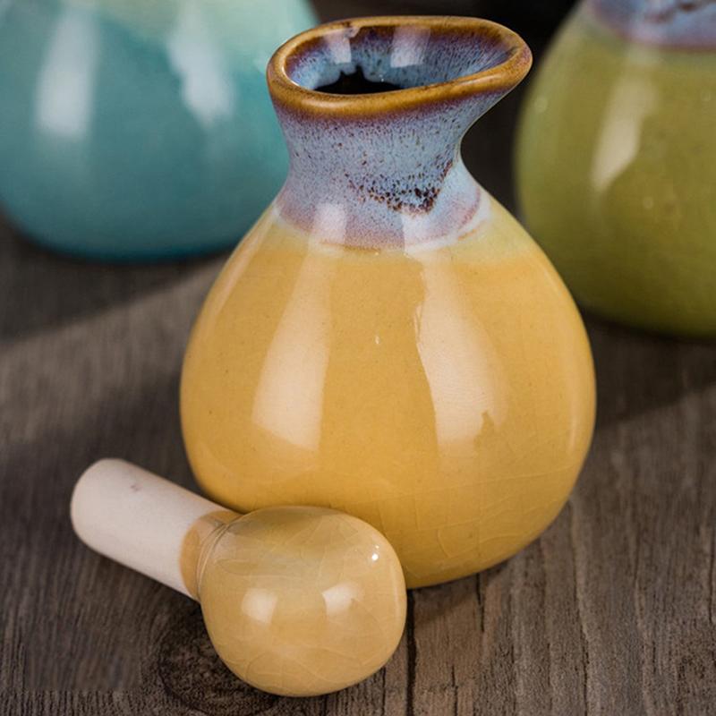 Flacone di olio essenziale in ceramica per aromaterapia, contenitore vuoto per la conservazione, 60 ml