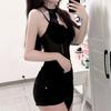 Sexy Sexy Underwear Pure Lace Neck Sling Vest Spice Girl Slim Fit Uniform Suit Qqny
