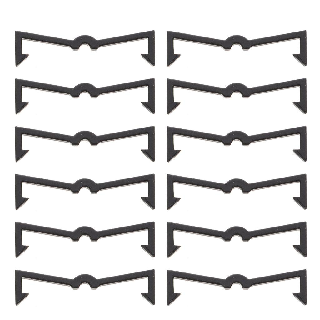 100Pcs Black Peg Hook Fixer Sturdy Plastic Clips to Secure Hooks on Pegboards Wall Organization System Components