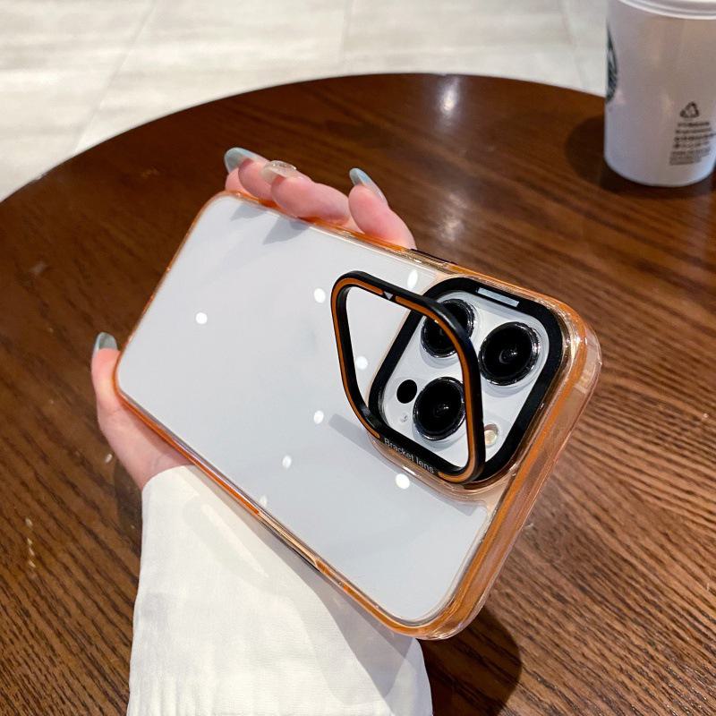 

Чехол с зеркальным кронштейном для iPhone 15 Pro Max 2-го поколения, металлической откидной линзой и прозрачной задней панелью — совместим с iPhone 15 Pro Max. iPhone 13