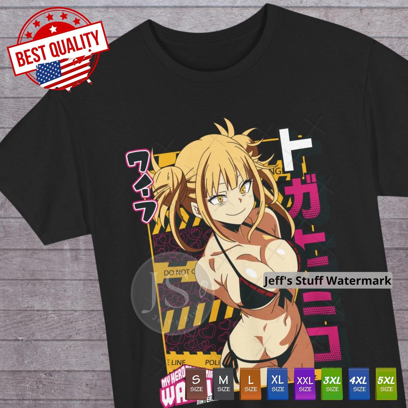 Himiko Toga Waifu T Shirt My Hero Academia Tee Anime Manga Cosplay Ecchi Japan S