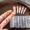 3D Silikon Blume Nagelform Wiederverwendbare Blütenblatt Schablone DIY Nagelkunst Dekorationen Maniküre Werkzeug