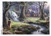 Ceaco - Disney - Thomas Kinkade - Snow White Discovers the Cottage - 1000 Piece Jigsaw Puzzle for Adults - Challenging Puzzle Perfect for Game Night