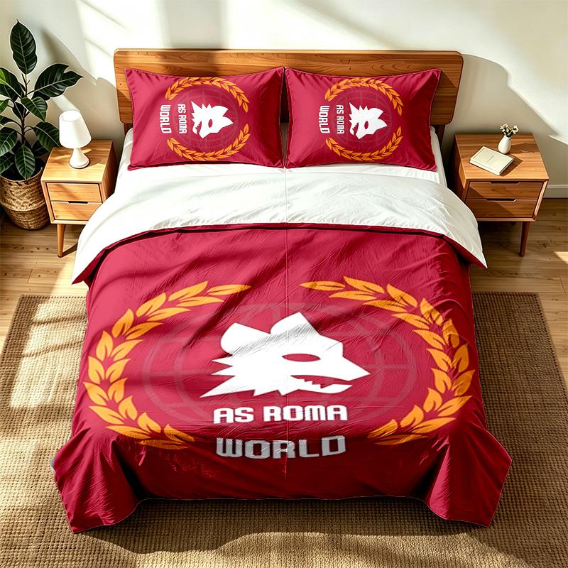 AS Roma (1) 3pc set suitable for master bedrooms soft and comfortable an ideal gift for family and friends Includes one duvet cover and two pillowcase