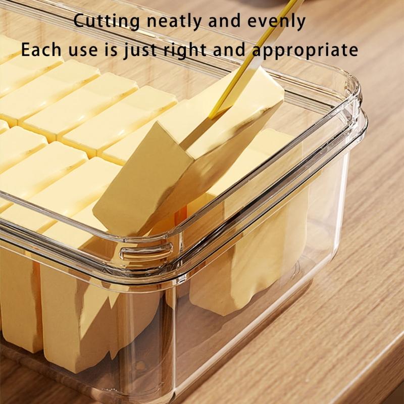 Efficient Butter Slicer and Storage Solution Dishwasher Safe Airtight Box for Countertop and Refrigerator
