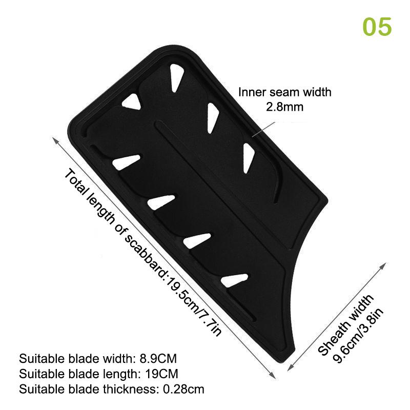 3-8 Inch Kitchen Knife Sheath Black Plastic Knife Covers Knife Blade Protector Cover Edge Guards Case Kitchen Accessory
