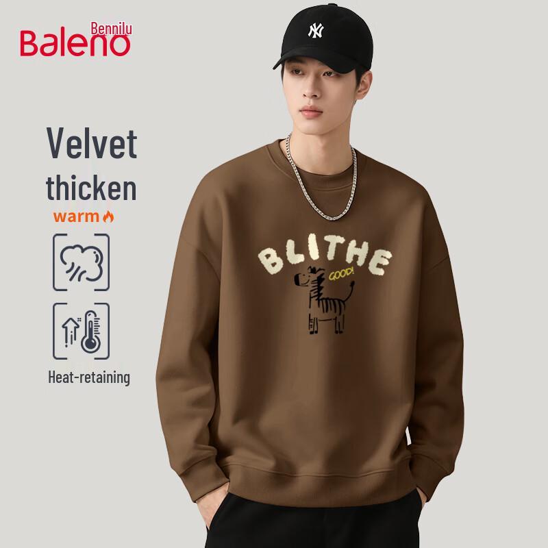 

Baleno Men s Casual Crewneck Fleece Sweatshirt 4XL