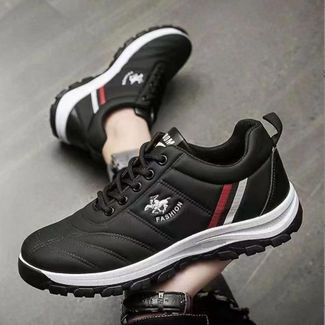 2024 New Men's Shoes Sports Shoes Running Trend Casual High-end Student Versatile Men's Height-increasing Soft-sided Walking Shoes