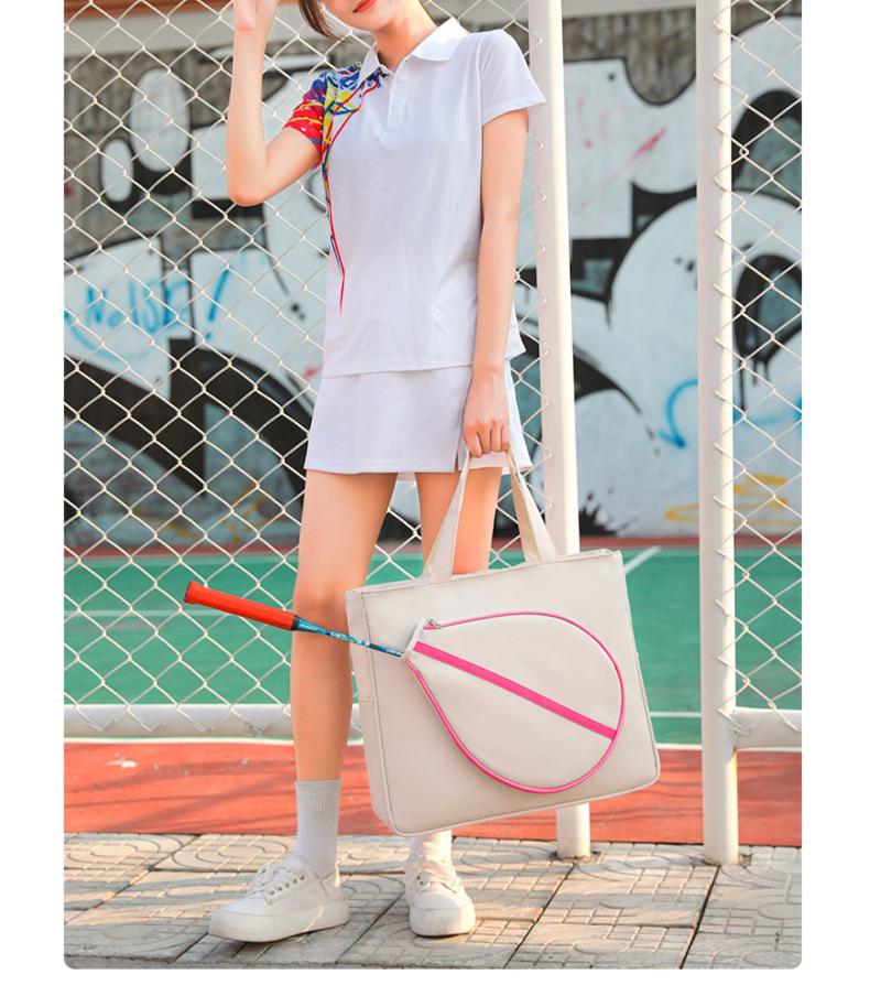 Korean Style Lightweight Single Shoulder Badminton Bag, 2-Racket Capacity, 2024 Model, Large Capacity for Tennis or Squash Gear