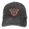 Red And White Fire Department Volunteer Baseball Cap Men Hats Women Visor Protection Snapback Fireman Fire Rescue Caps