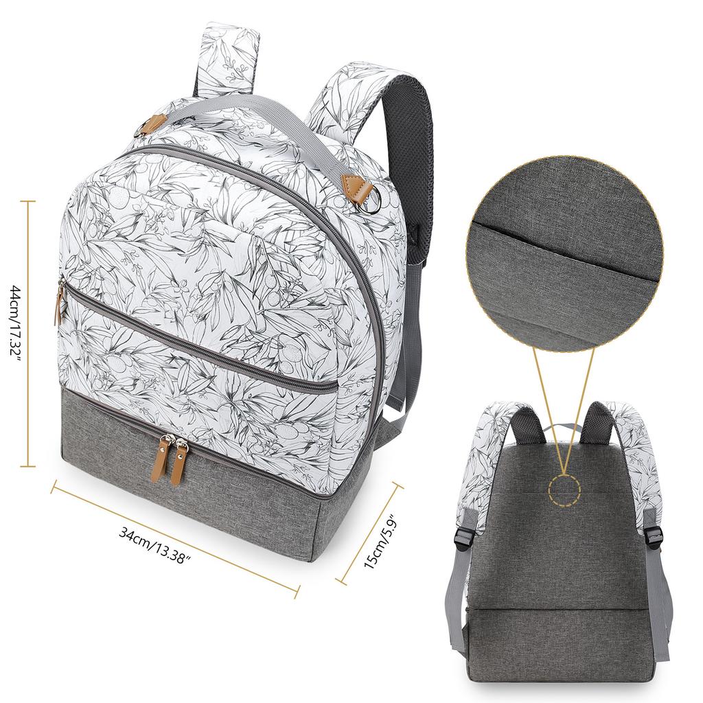 Dětská taška Taška na pleny Batoh Taška na odsávačku mateřského mléka Chladicí přihrádka na odsávačku Stylový organizér na dětskou tašku Taška na dětské lahvičky