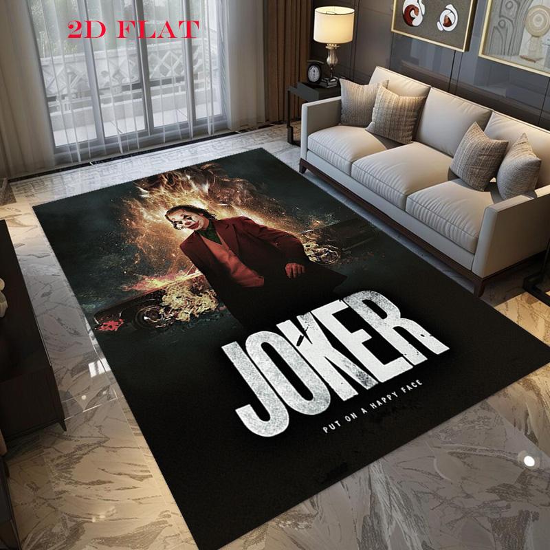 Joker Movie Poster Print Carpet Suitable For All Seasons Floor Mats Room Office Chair Cushion Art