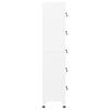 Locker Cabinet White 38 X 40 X 180 Cm Steel
