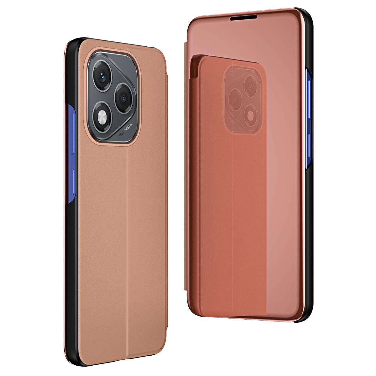 

Чохол для Honor 400 Lite з віконцем для перегляду, підставкою, шкіряна відкидна кришка для телефону Rose Gold