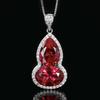 Autumn And Winter Jewelry Simulation Corundum Retro Gourd Pendant Necklace Main Stone 10 * 14