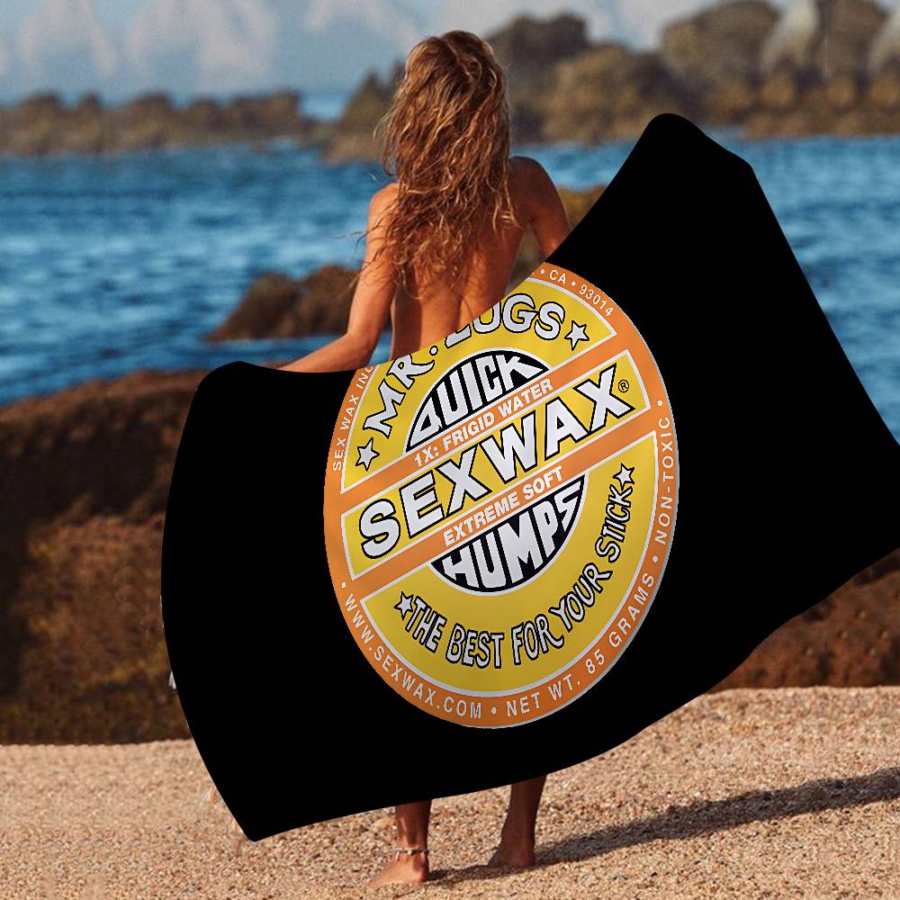 Mr Zogs Surfing Sex Wax Microfiber Blanket Quick Drying Beach Towels Oversized Printing Super Absorbent Pool Towel Blanket Cotton 30x30cm