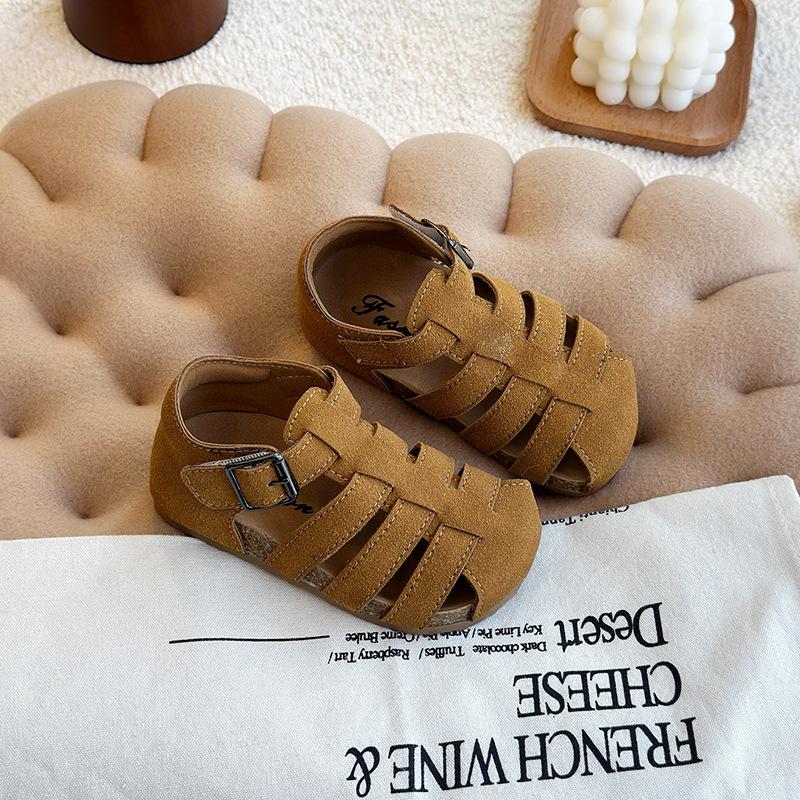 Retro Headband Sandals, New Style Girls' Soft-soled Shoes, Boys' Beach Shoes