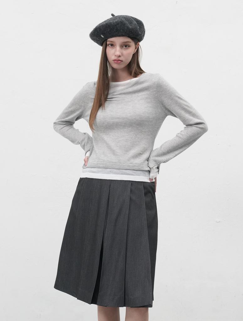 GENERALIDEA Gnrl Logo Wool Beret [Charcoal] / Wbe3L91511