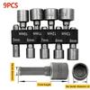 9/14pcs 5mm-13mm Hex SocketS Sleeve Nozzles Nut Driver Set Screwdriver Set Bits Sets Tools Power Nuts Driver Socket