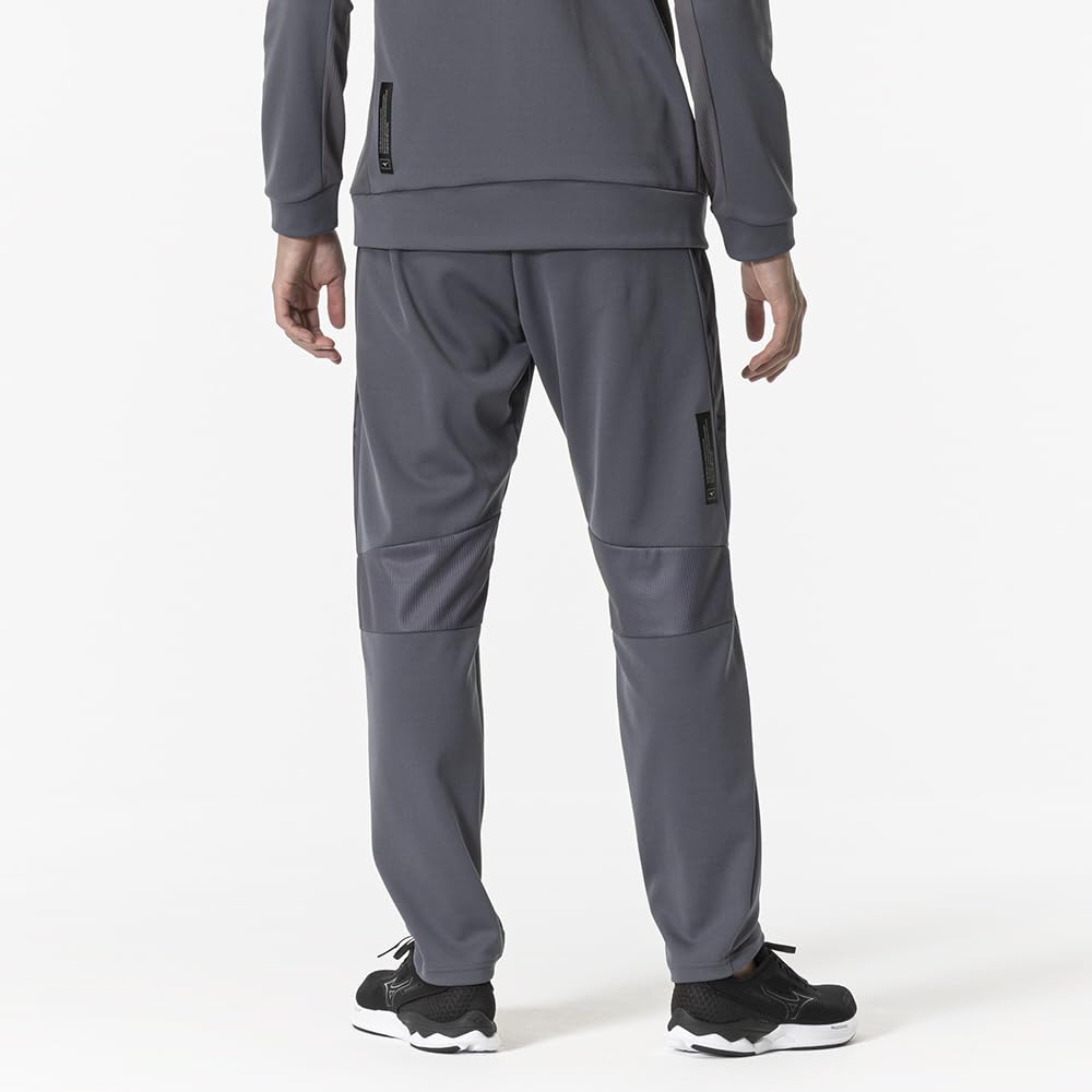 Soft Dry Knit Hybrid Training Turbulent Size 32MDB001 Men's Pants, Sweat-Wicking, Quick-Drying, Warm-Up Jersey, Gray, XL,