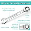 1Pcs 8-17mm Ratcheting Socket Spanner Metric Nut Hand Tool Durable Ratchet Wrench