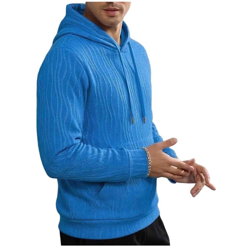 Men's Pullover Hoodie with Pocket Color Casual Outdoor Sportswear