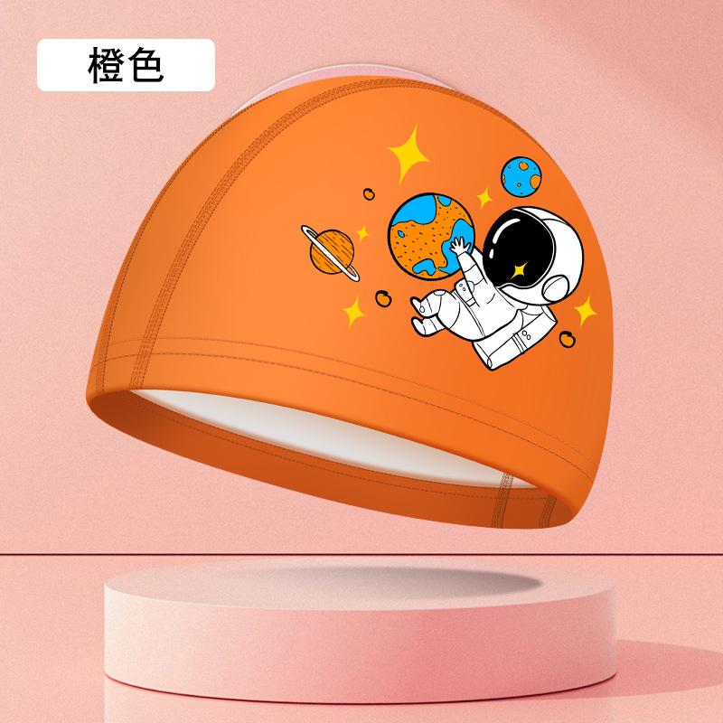 New Cartoon Swimming Caps for Boys Girls PU Waterproof Comfortable Kids Swim Caps Ear Protection Printed Children Swimming Caps