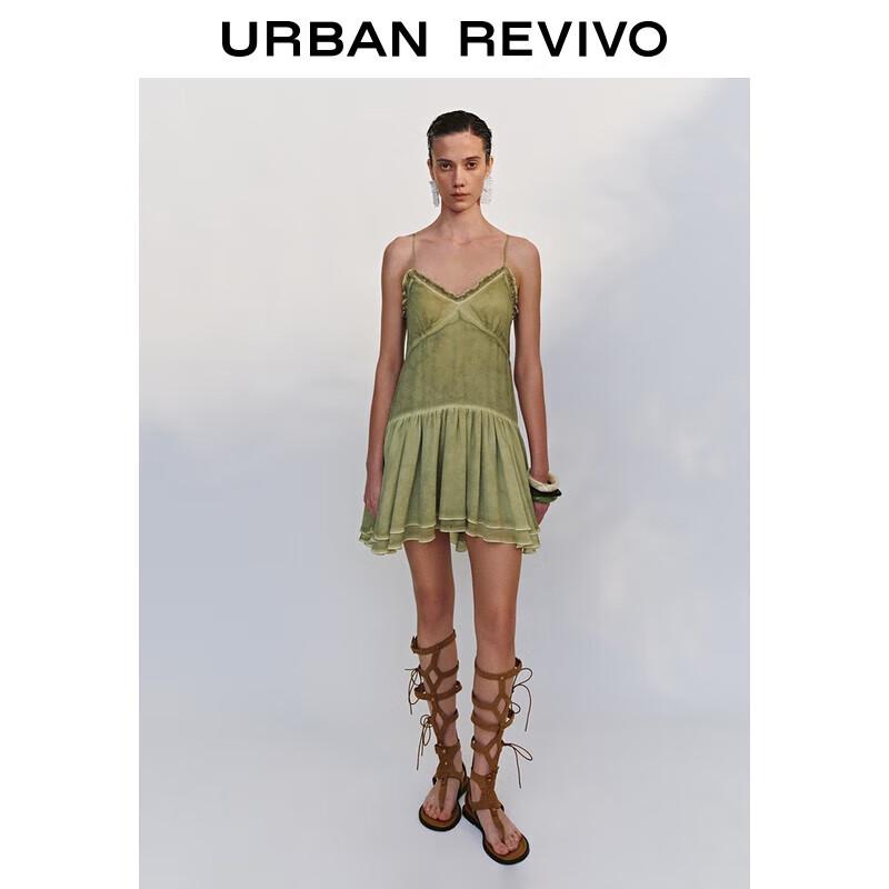 

UR 2025 Autumn Lace Strap Mini Dress L