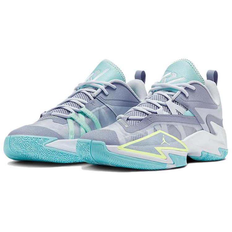 New Jordan One Take 3 Anti-Slip Wear-Resistant Low-Top Basketball Shoes Men's Blue Purple DC7700-015