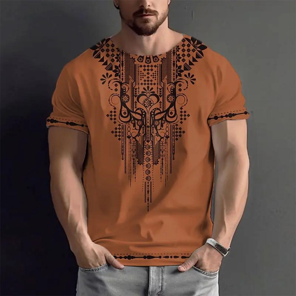Summer Retro African Ethnic Style 3D Print T-Shirts Men Women Vintage T Shirt Short Sleeve Oversized Kids Tees Tops Man Clothing