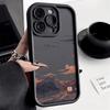 Phone Case for iPhone 16 15 14 13 12 11 Pro Max XS XR X Plus 12 13 Mini Cover Landscape Mountain Cloud Silicon Shockproof Cover
